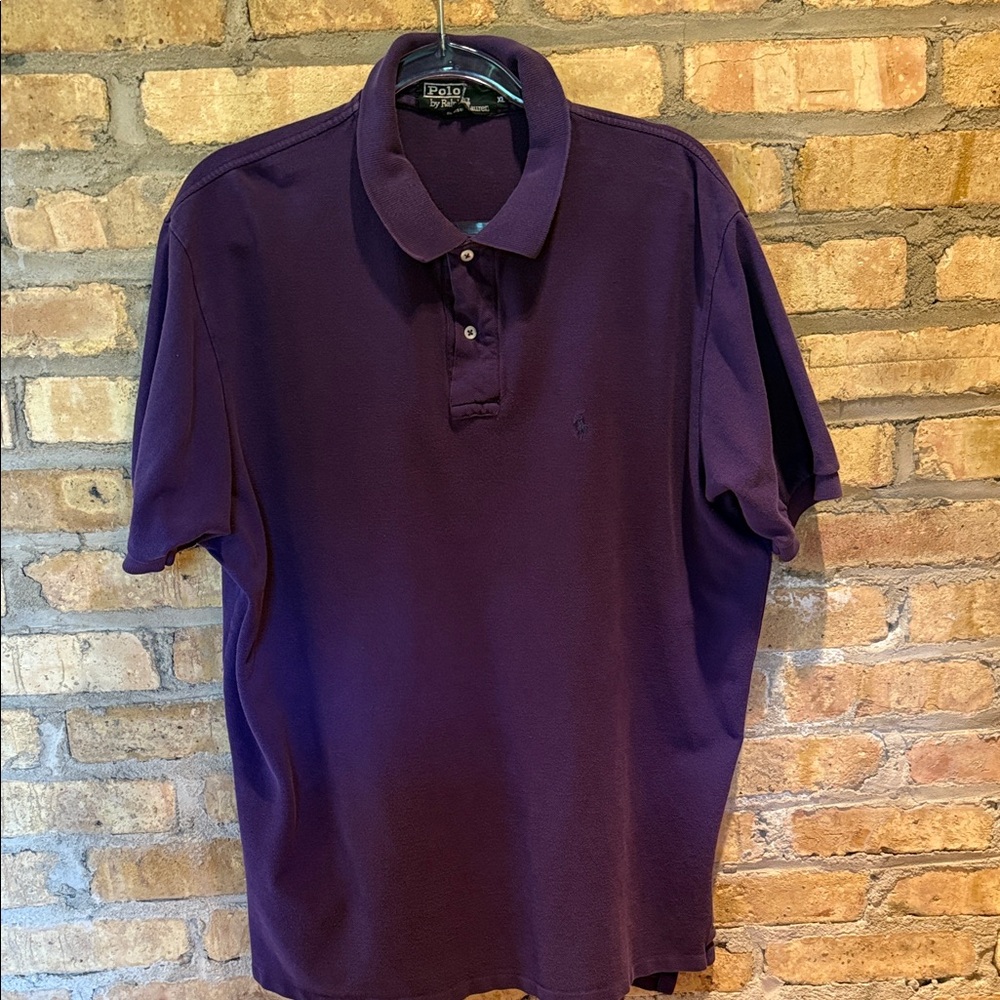 Polo by Ralph Lauren Men's Purple Polo Shirt